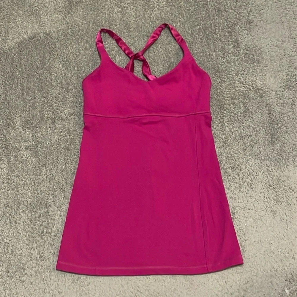 EC Lululemon Practice Daily Tank - Raspberry - Size 6 - Picture 3 of 5